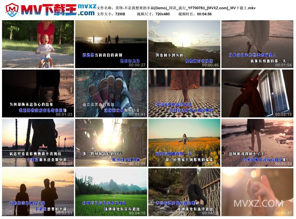 莫锋-不是我想要的幸福(Demo)_国语_流行_YF700783